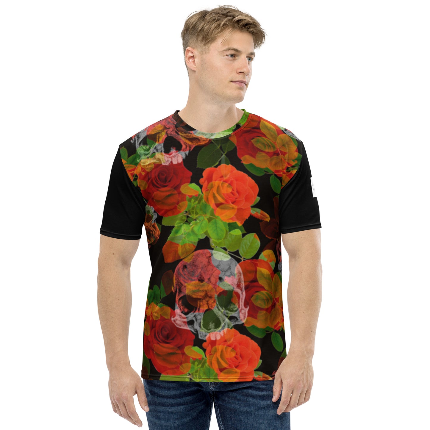 Lebenskunst im Detail – Herren T-Shirt 'Vivid Bloom