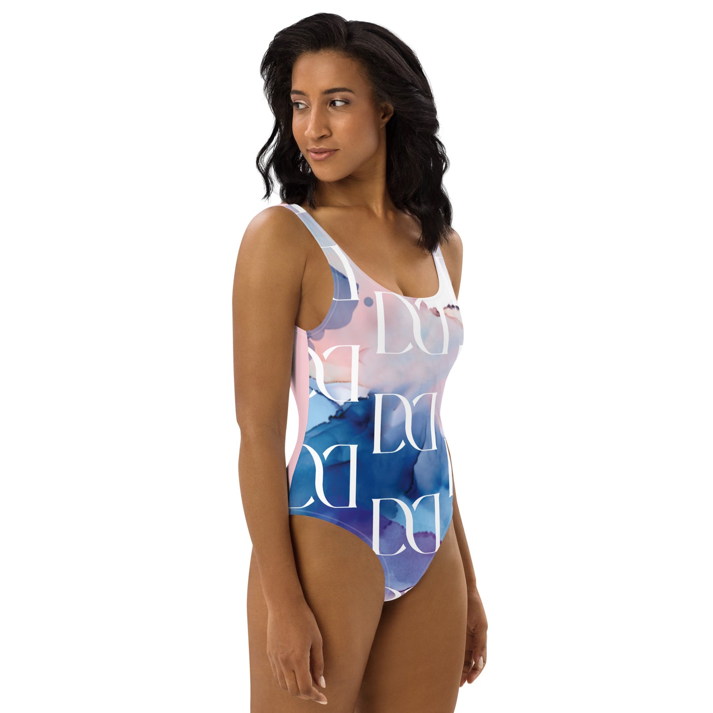 Fluid Elegance – Einteiliger Badeanzug 'Aqua Dream