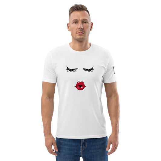 Unisex-Bio-Baumwoll-T-Shirt "Kiss me, Darling"